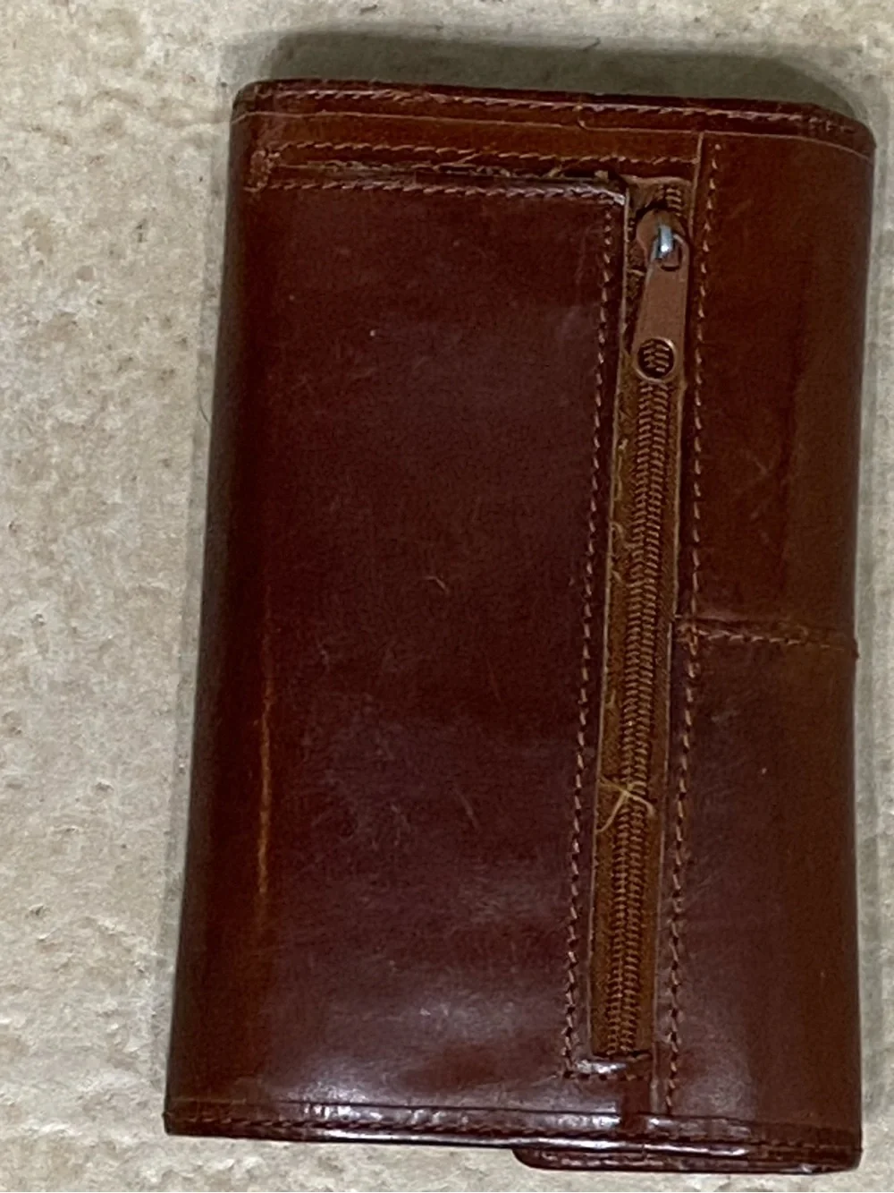 Fossil Chestnut Leather Wallet